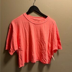 Nwt free people inspire me tee small neon